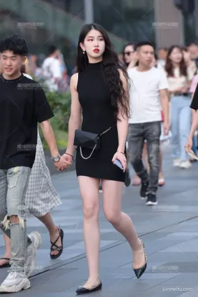 街拍高清大圖包臀裙大美女，這樣的貨色來一堆