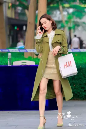 街拍時尚短發大姐時尚穿搭美