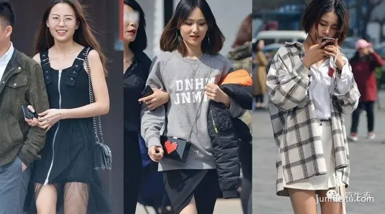 街拍北京街頭湧現裙裝美女，很多是超短裙哦！