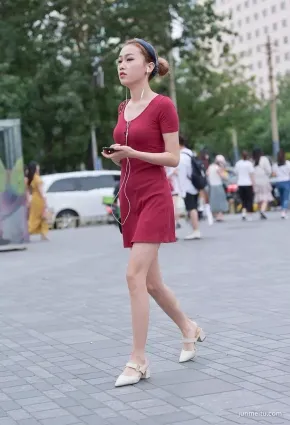街拍連衣裙搭配