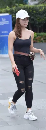 街拍 美如冠玉
