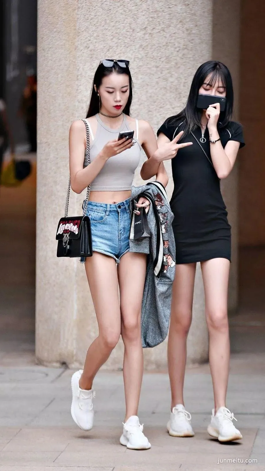 Street Snap: Leg Goddess Besties photo 1