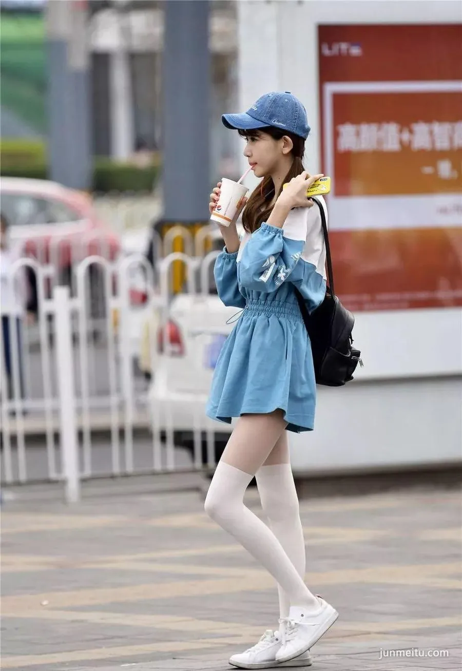 街拍甜美女生夏季這樣穿搭，你get到沒？ 4