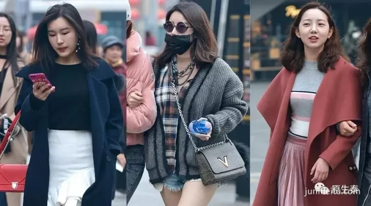 街拍被鏡頭瘋狂追逐的美女，原來都這樣上街的……