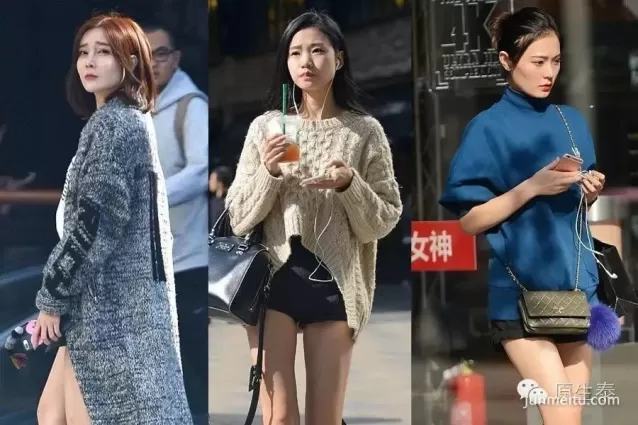 街拍深秋光腿性感美女，驚豔路人！（組圖）