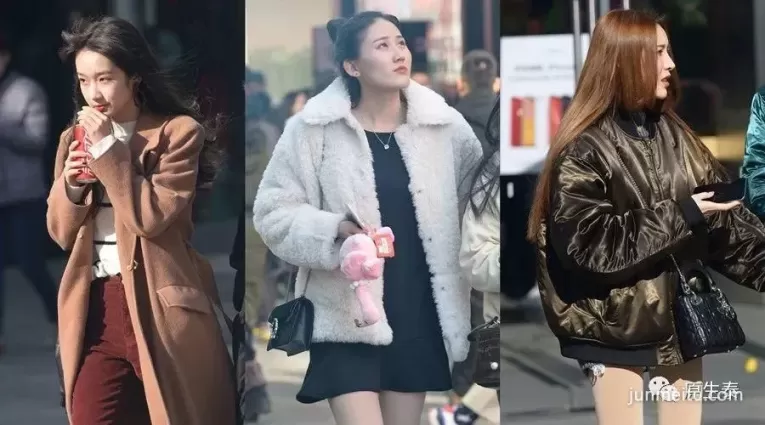 街拍知否知否早春美女應是綠瘦紅肥！