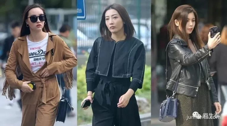 街拍北京深秋美女，高顔值的秋裝時尚美！