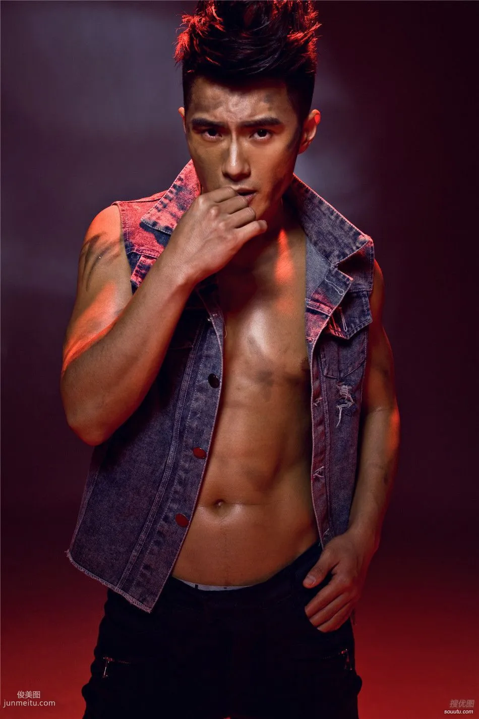 Shen Tai Muscle Photo Set, Cool and Handsome Tough, Full of Masculinity photo 5