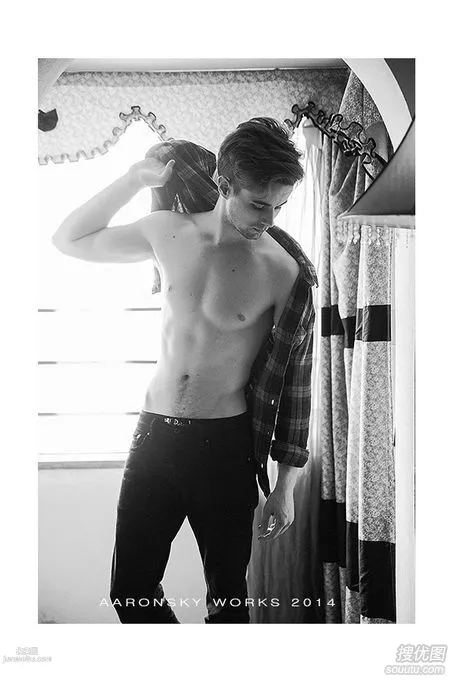 Sad Handsome Guy, Western Male Model Black and White Photo Images photo 8