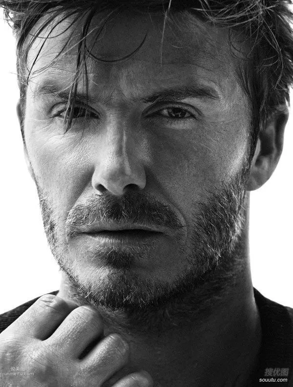 Beckham Black and White Advertisement Showing Mature Man Charm Pictures photo 2