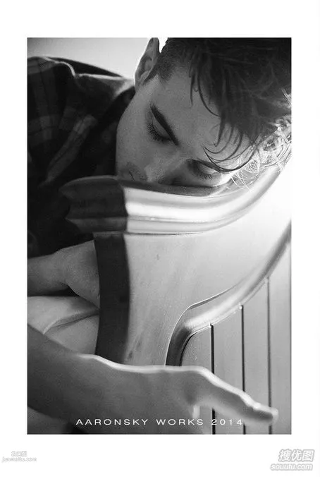 Sad Handsome Guy, Western Male Model Black and White Photo Images photo 6