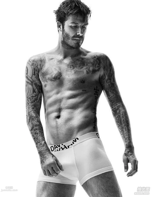 Beckham Black and White Advertisement Showing Mature Man Charm Pictures photo 4