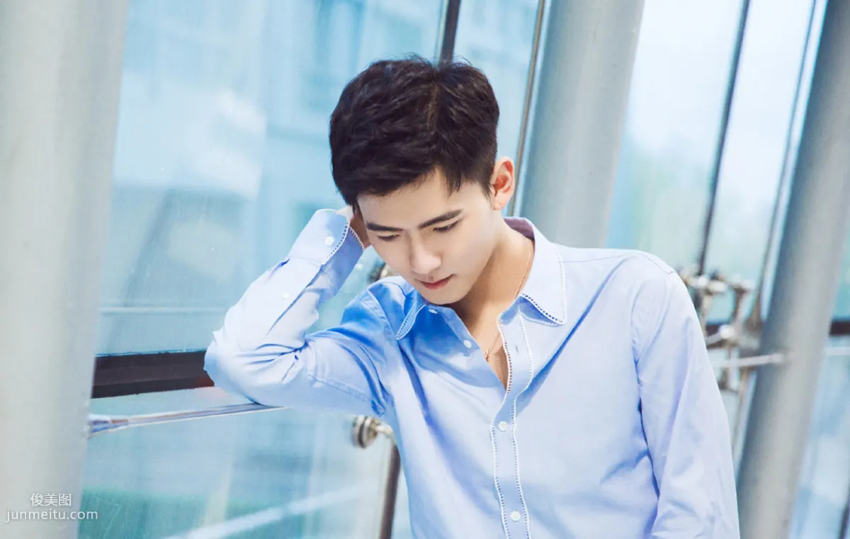 Shirt Handsome Guy Zhao Shunran Street Snap Photo Set Pictures photo 2