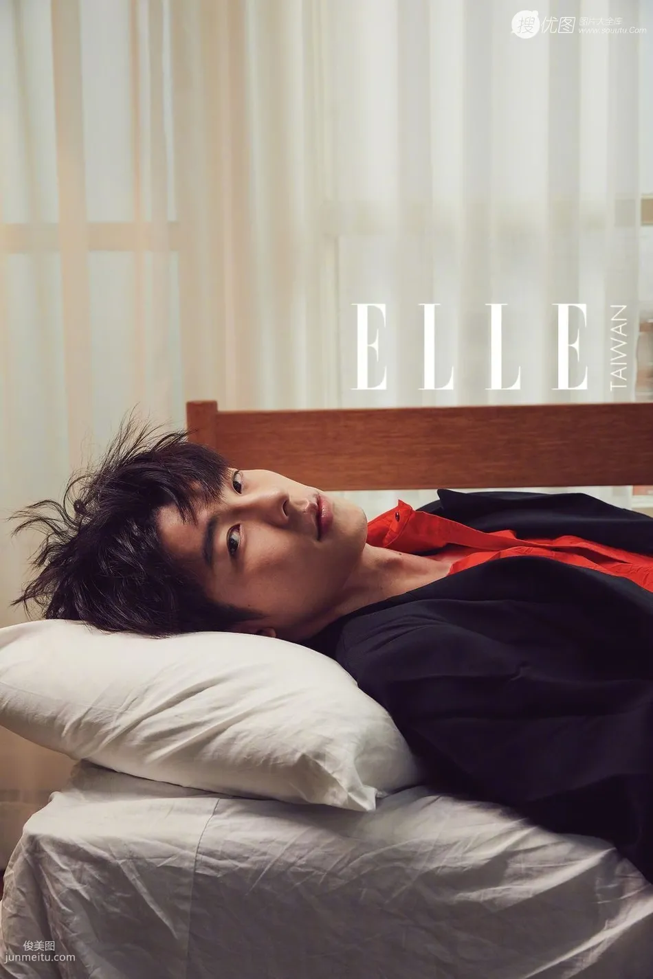 台湾帅气演员许光汉时尚潮流穿着登《ELLE》杂志写真图集套图5