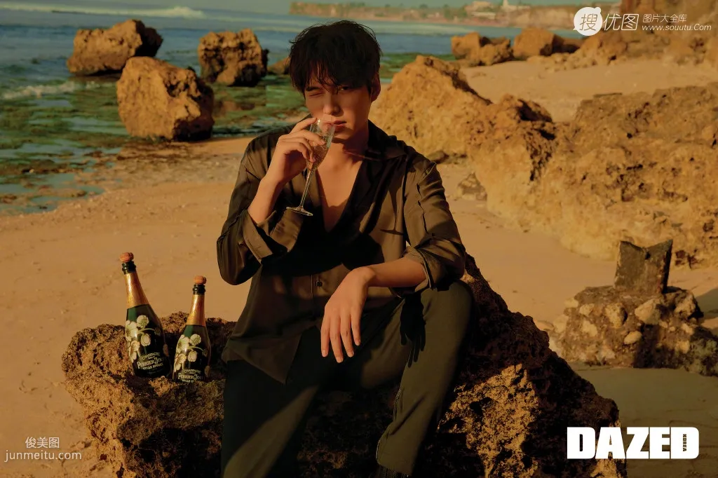 帥氣韓星李敏鎬DAZED戶外旅拍雜志寫真大片 6