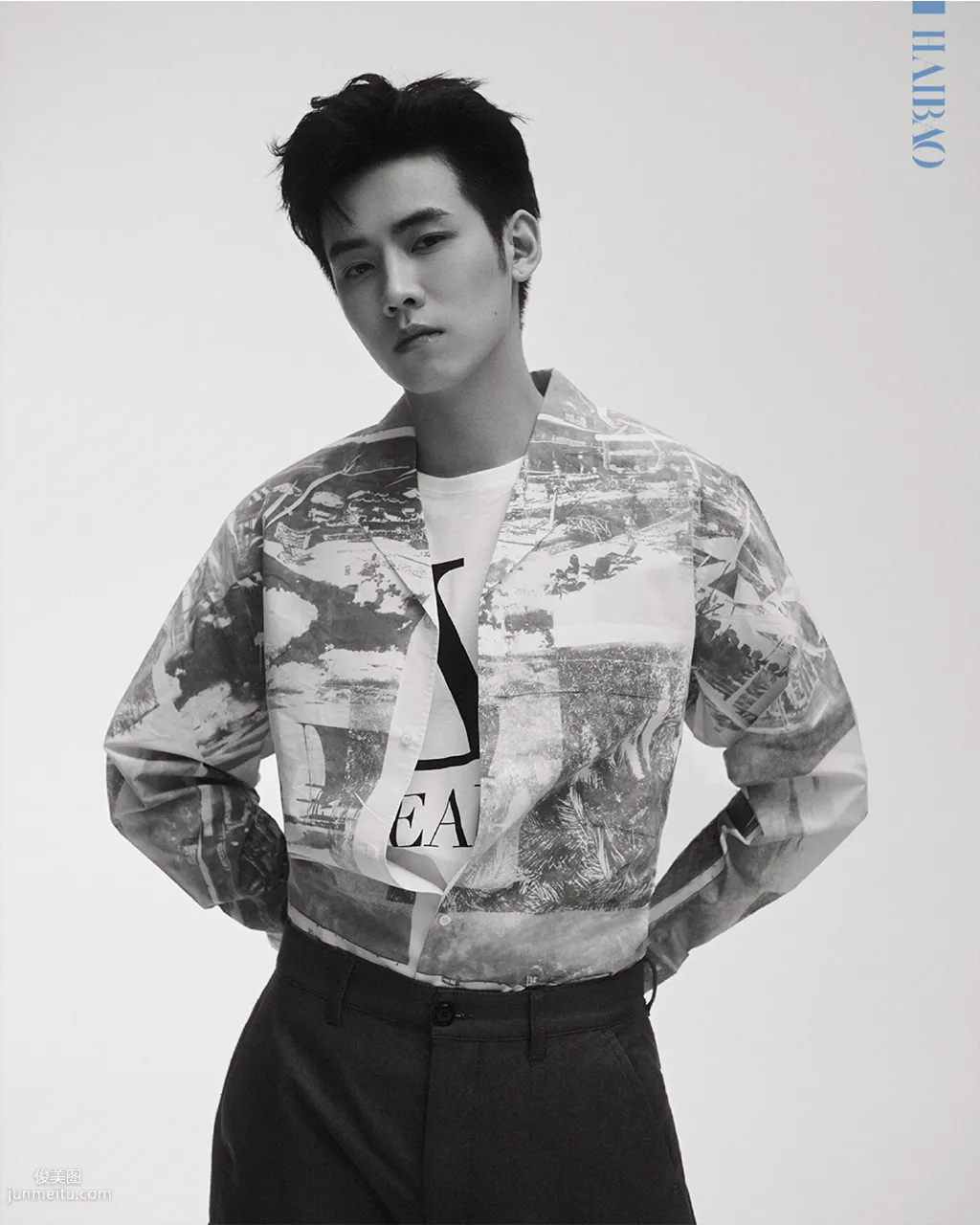 Sichuan Native Handsome Guy Star Ren Hao Fashion Trend Handsome Photo Set Magazine Feature photo 7