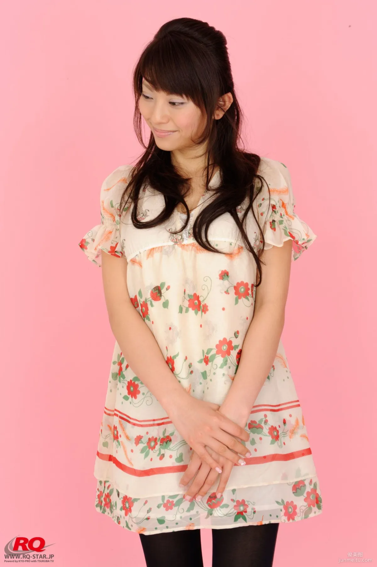 [RQ-STAR] NO.00016 Honoka Asada Floral Skirt and Black Stockings Photos photo 25