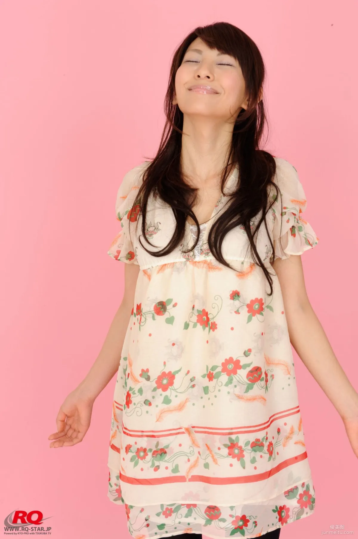 [RQ-STAR] NO.00016 Honoka Asada Floral Skirt and Black Stockings Photos photo 26