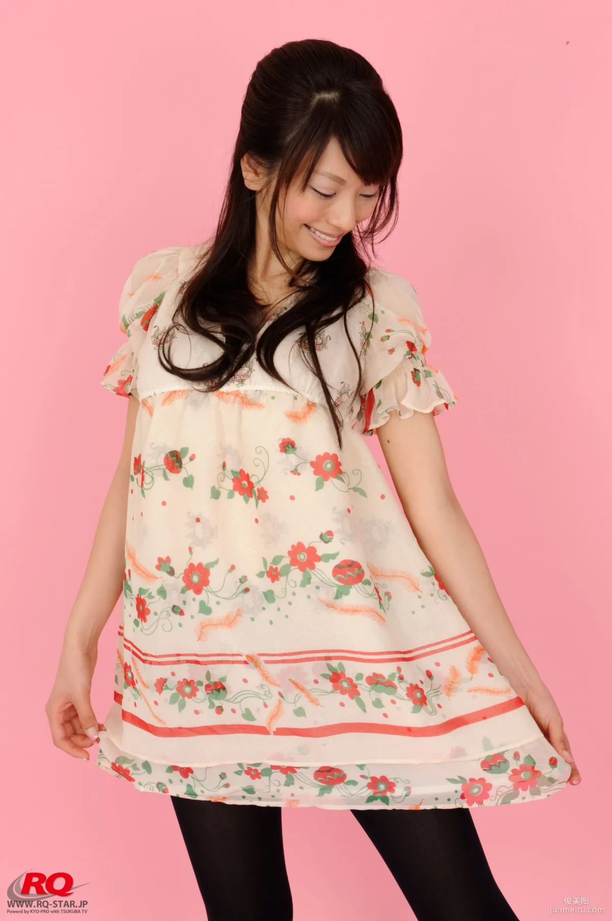 [RQ-STAR] NO.00016 Honoka Asada Floral Skirt and Black Stockings Photos photo 14