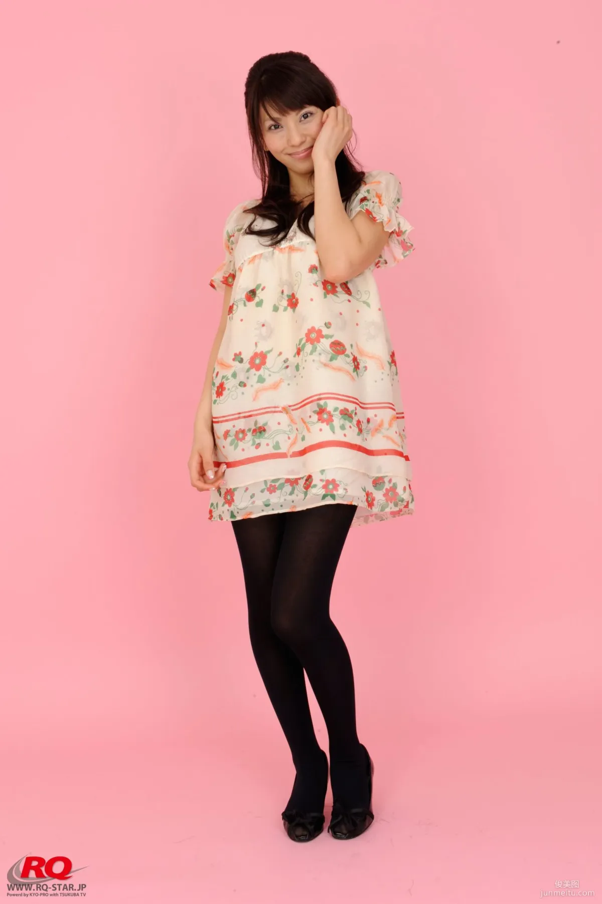 [RQ-STAR] NO.00016 Honoka Asada Floral Skirt and Black Stockings Photos photo 3