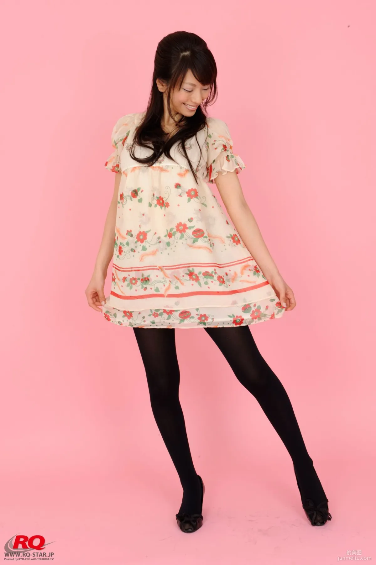 [RQ-STAR] NO.00016 Honoka Asada Floral Skirt and Black Stockings Photos photo 13