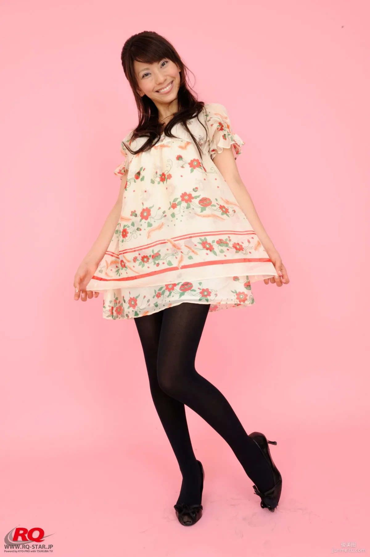 [RQ-STAR] NO.00016 Honoka Asada Floral Skirt and Black Stockings Photos photo 17