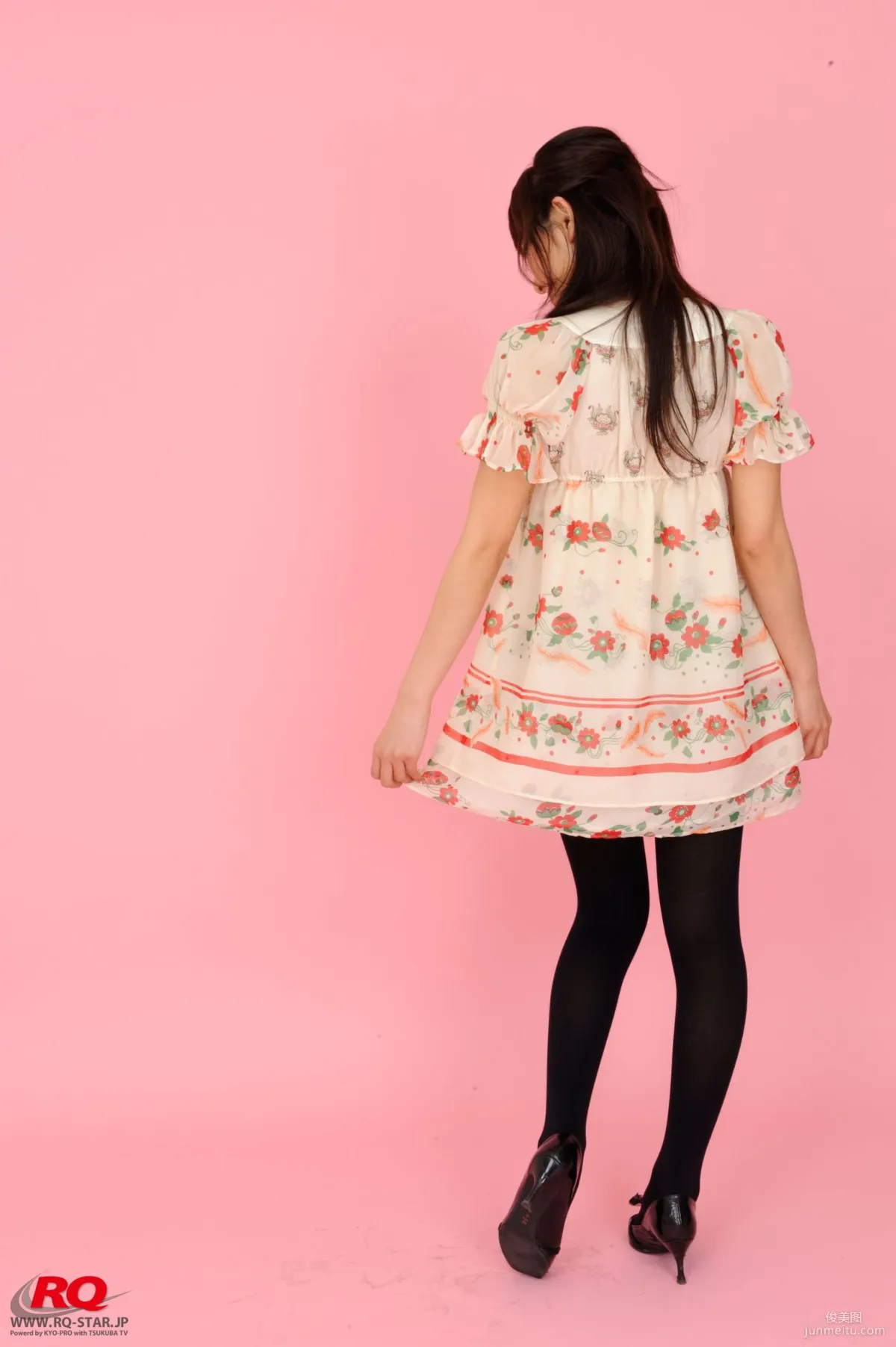 [RQ-STAR] NO.00016 Honoka Asada Floral Skirt and Black Stockings Photos photo 19