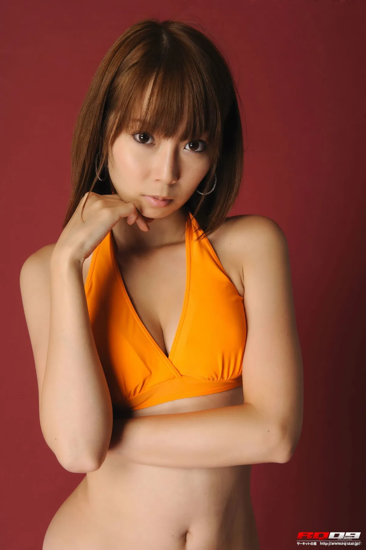 [RQ-STAR] NO.00208 Tokunaga Sueyu Swim Suits Swimwear - Orange Photo Set photo 48