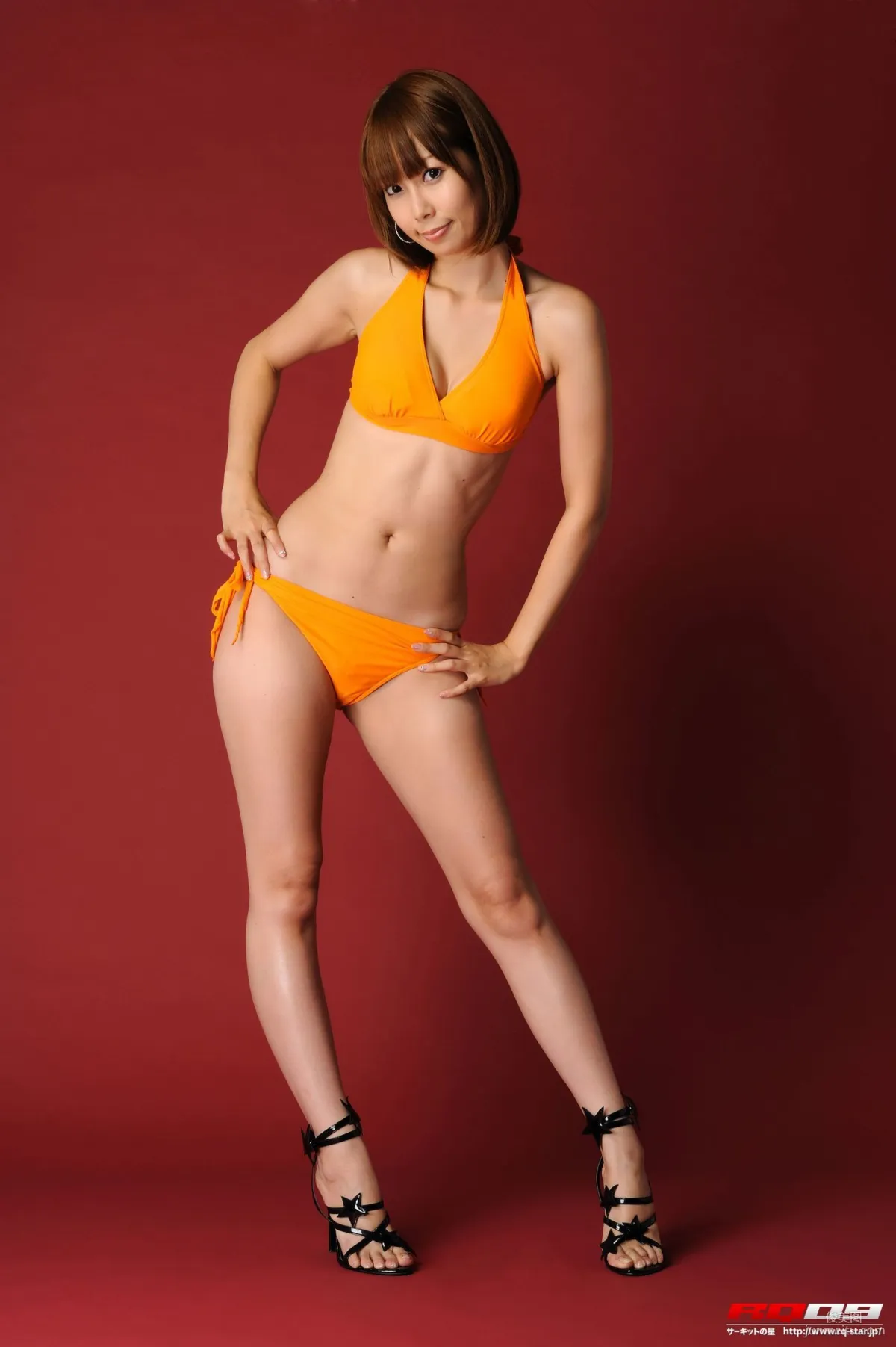 [RQ-STAR] NO.00208 Tokunaga Sueyu Swim Suits Swimwear - Orange Photo Set photo 10