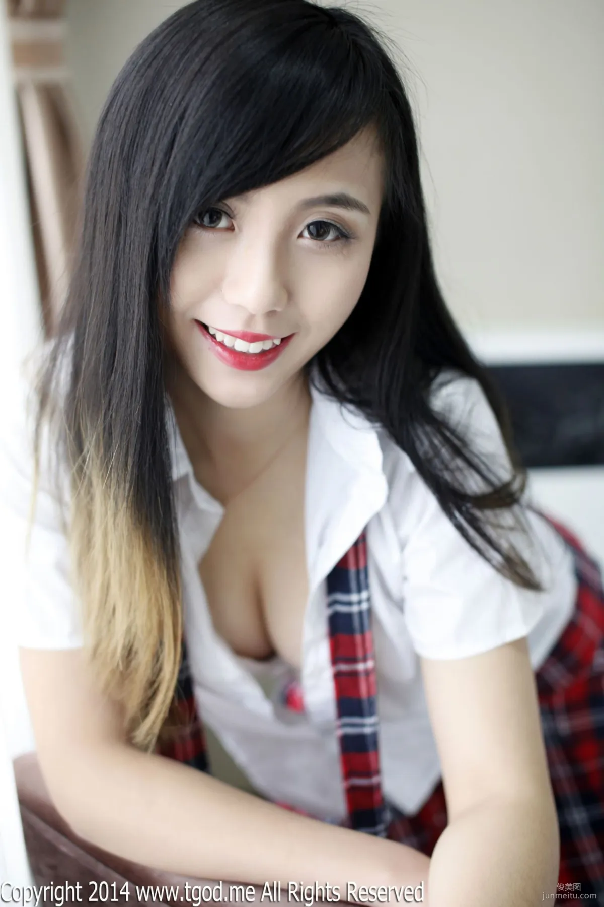 Xie Chenzhuo, The Temptation of Christmas Eve School Uniform [TGOD] Photo Set photo 34