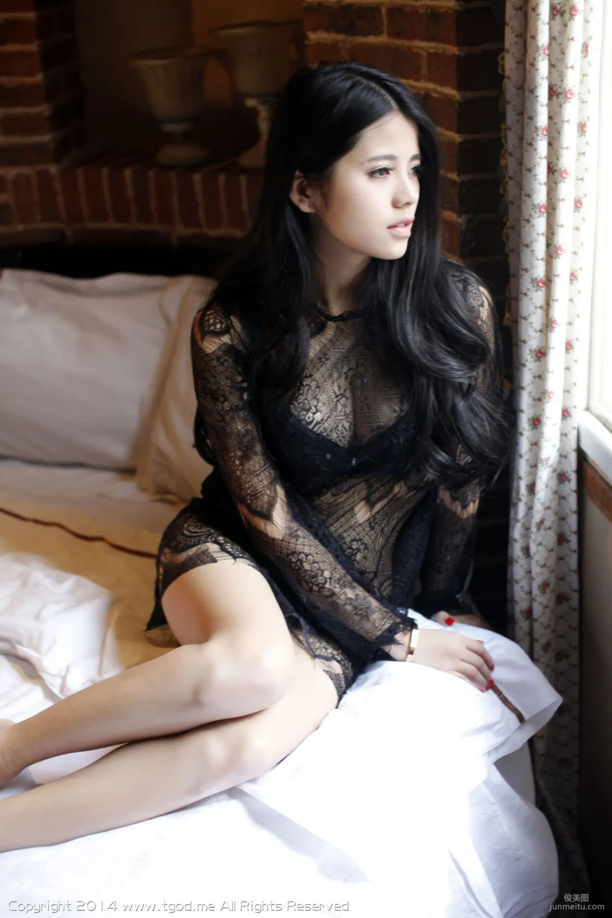 Ouyang Nina Na, Hot Lace Sexy Mature Woman [TGOD] Photo Set photo 49