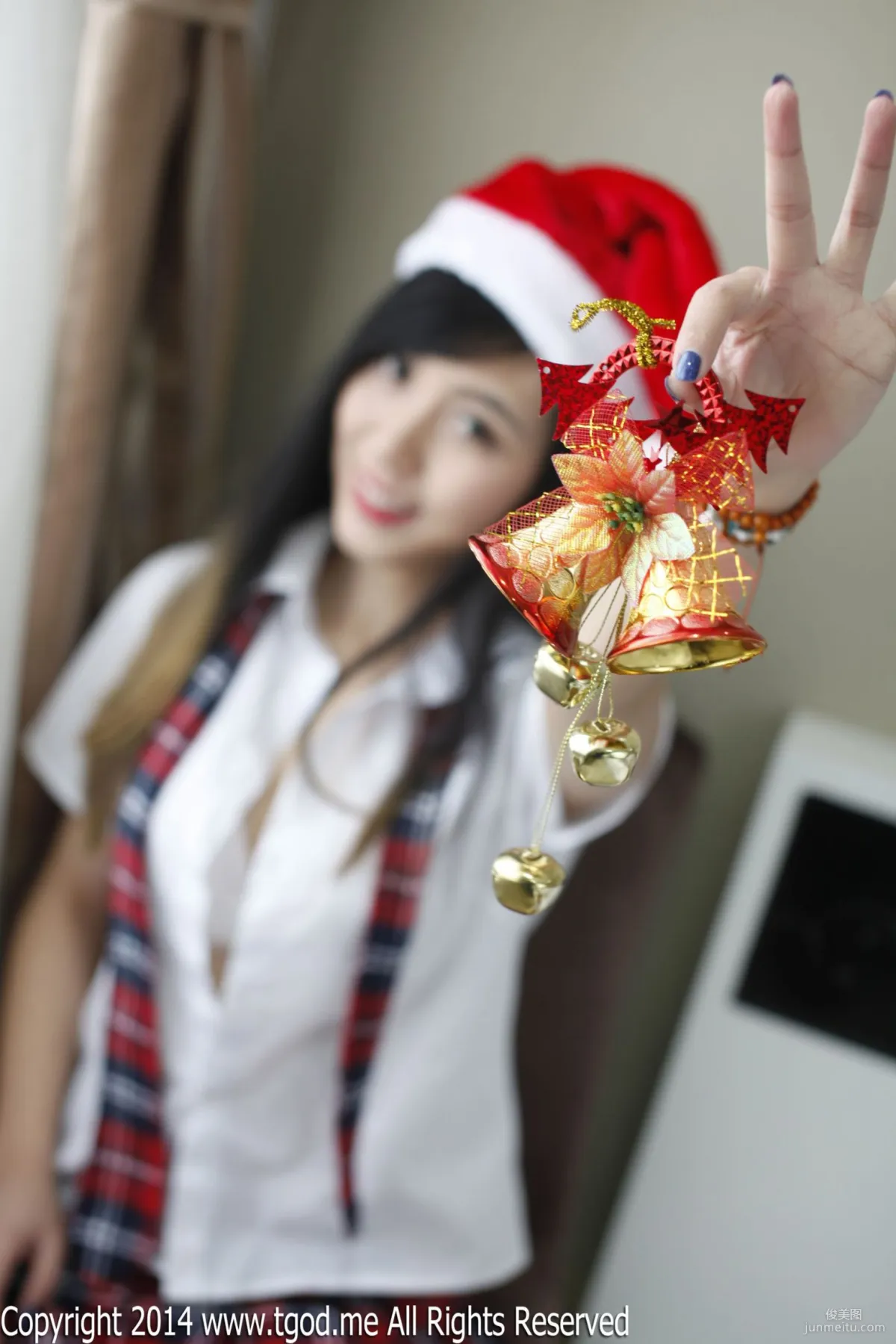 Xie Chenzhuo, The Temptation of Christmas Eve School Uniform [TGOD] Photo Set photo 39