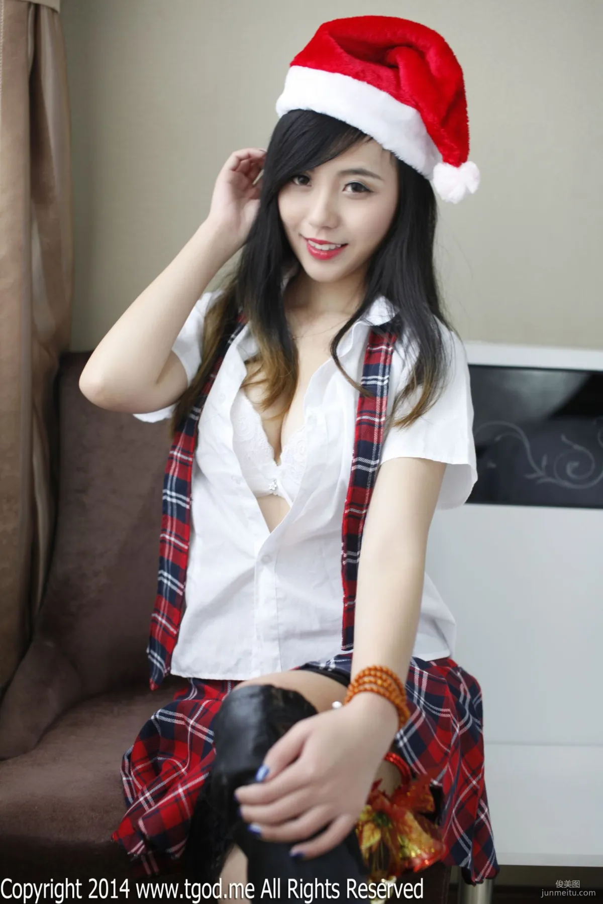 Xie Chenzhuo, The Temptation of Christmas Eve School Uniform [TGOD] Photo Set photo 56