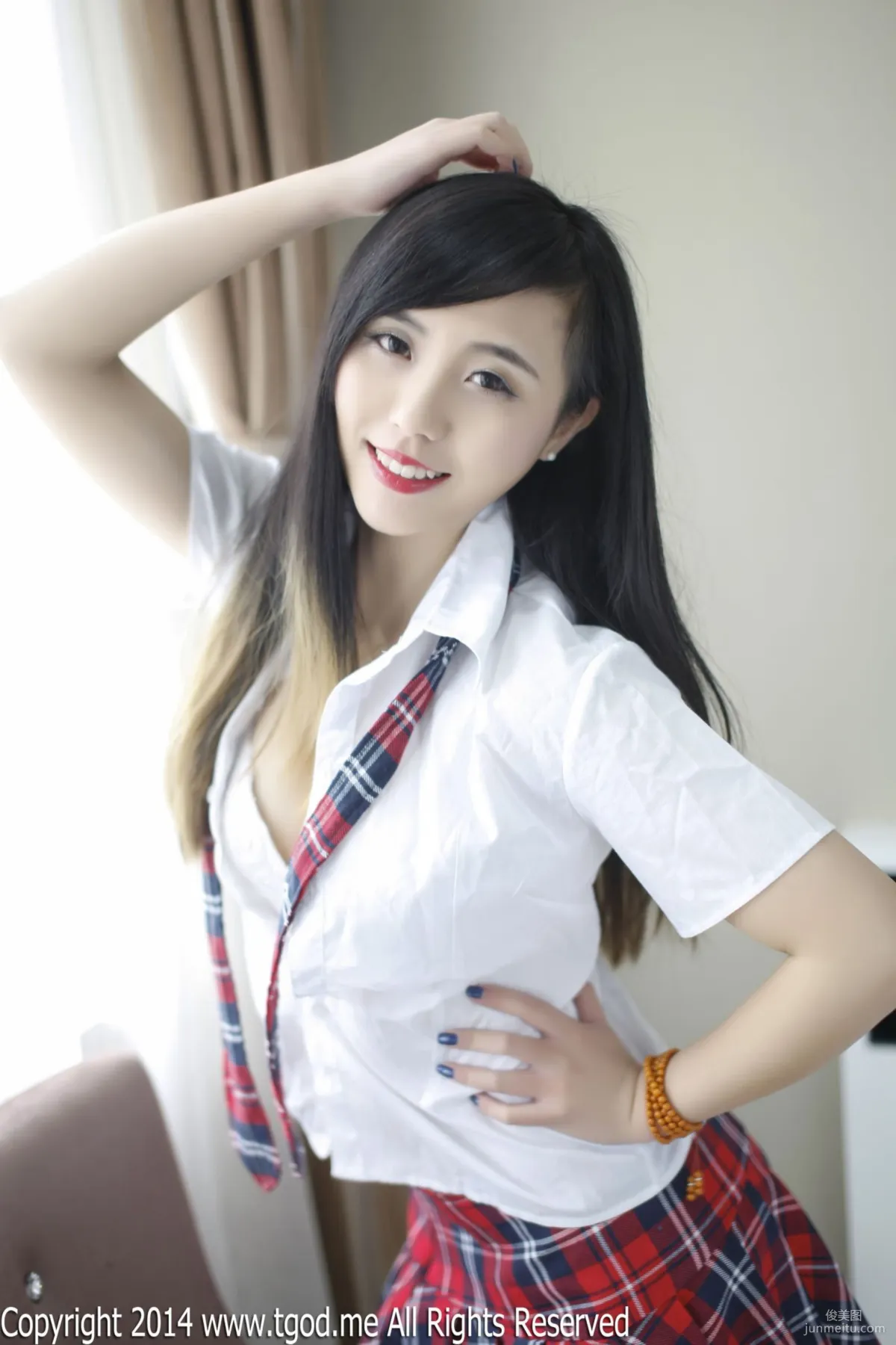 Xie Chenzhuo, The Temptation of Christmas Eve School Uniform [TGOD] Photo Set photo 24