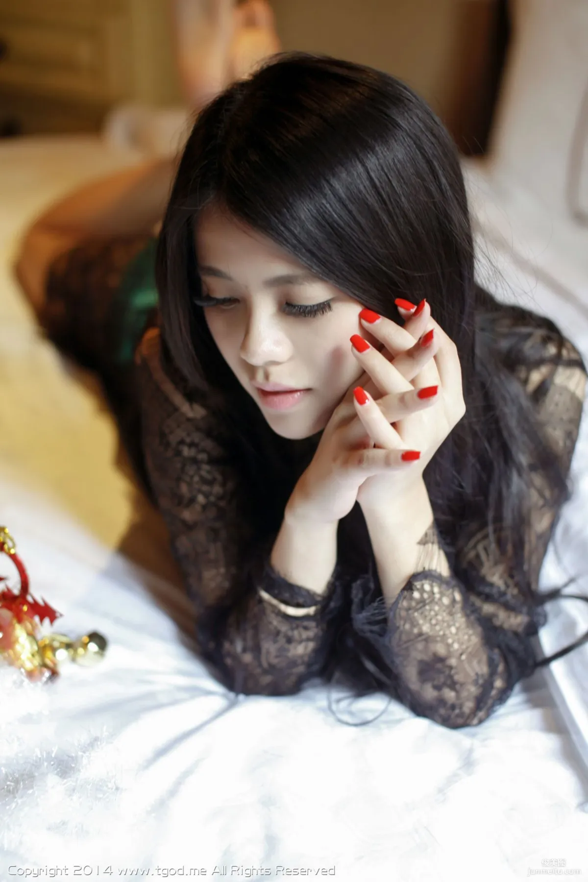 Ouyang Nina Na, Hot Lace Sexy Mature Woman [TGOD] Photo Set photo 28