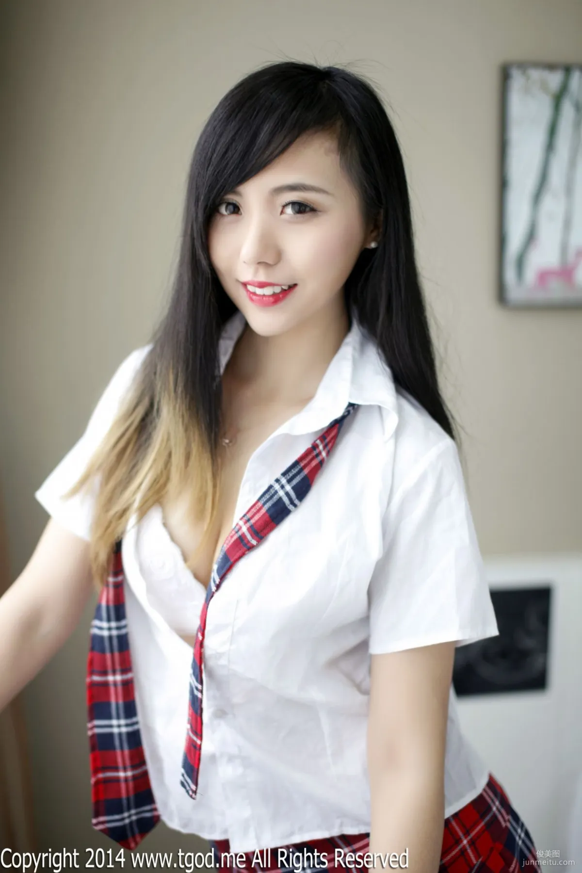 Xie Chenzhuo, The Temptation of Christmas Eve School Uniform [TGOD] Photo Set photo 26