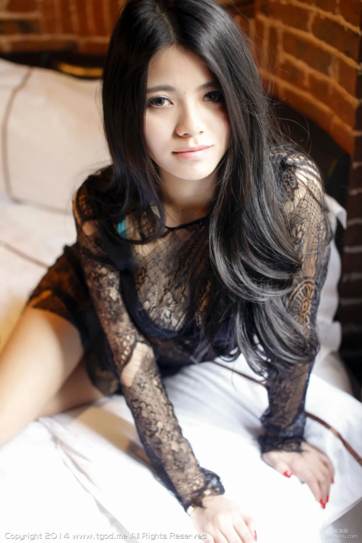 Ouyang Nina Na, Hot Lace Sexy Mature Woman [TGOD] Photo Set photo 50