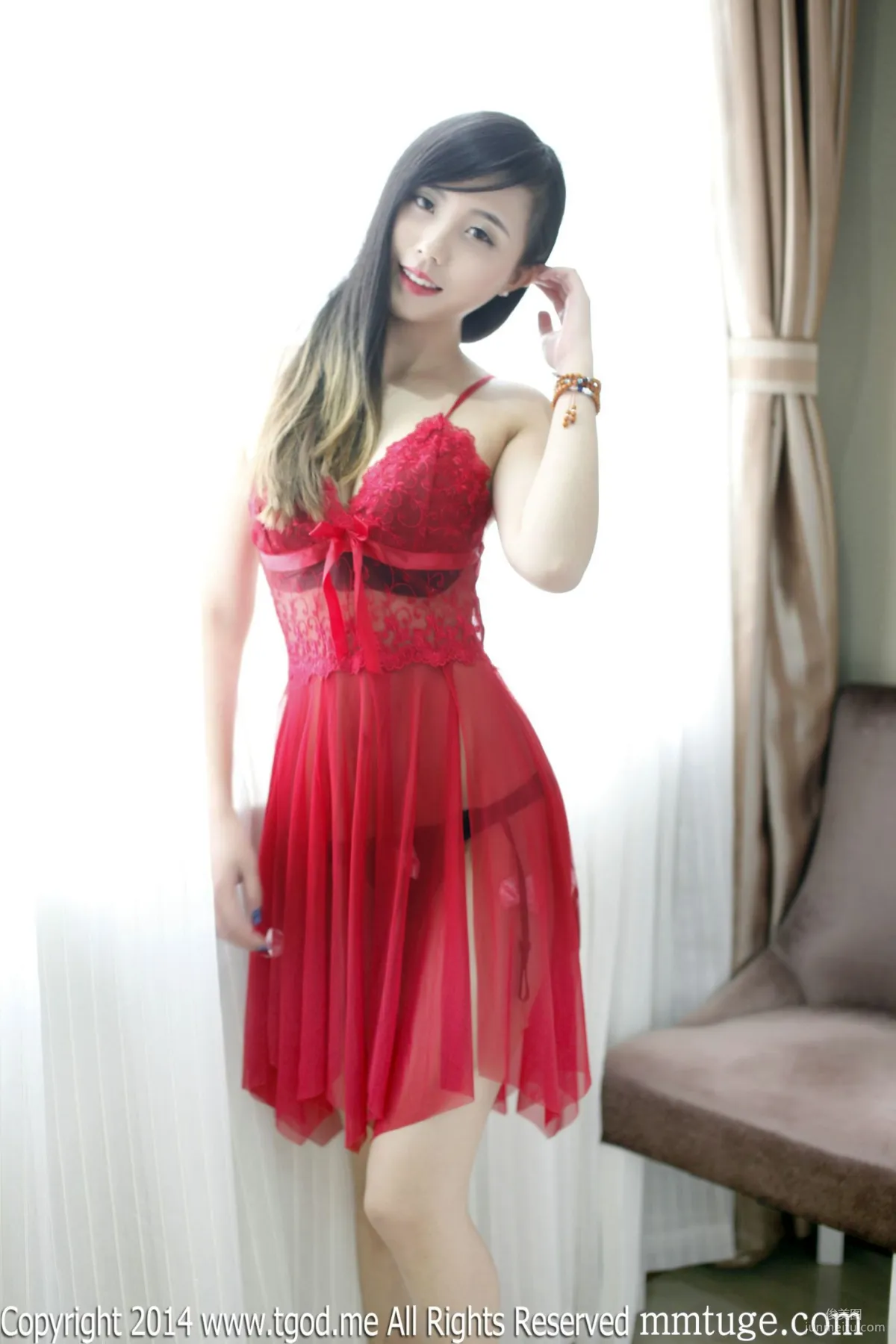 Xie Chenzhuo, The Temptation of Christmas Eve School Uniform [TGOD] Photo Set photo 128