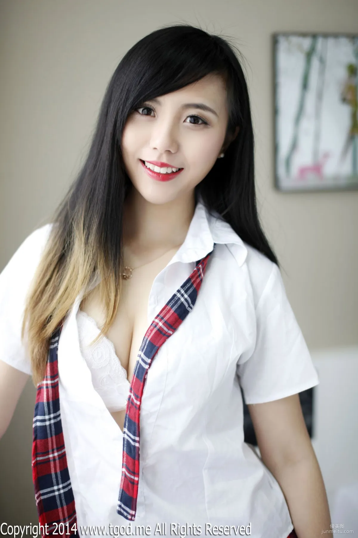 Xie Chenzhuo, The Temptation of Christmas Eve School Uniform [TGOD] Photo Set photo 27