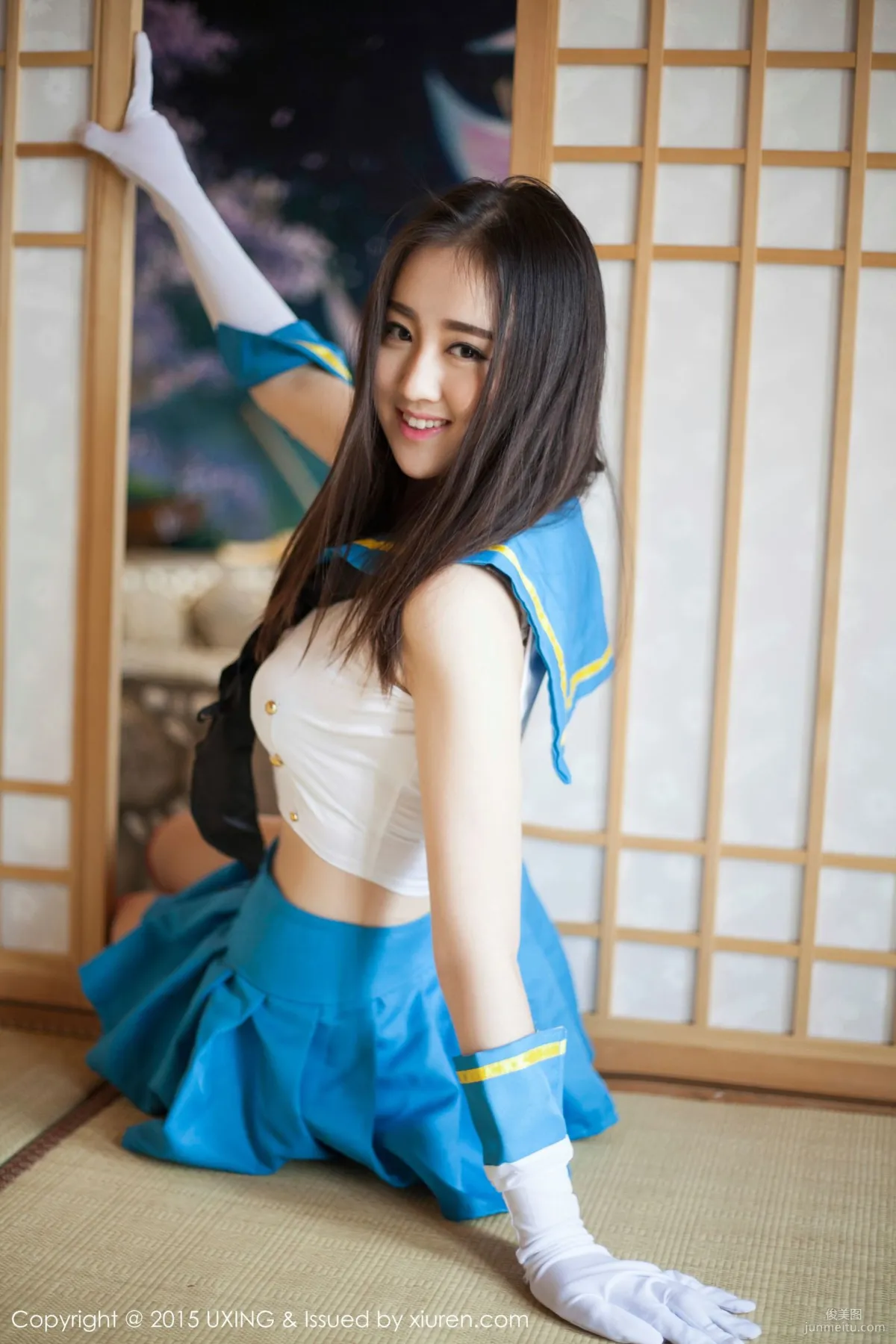 Romi王朝朝 - 美少女校服系列寫真集 [UXING優星館] Vol.005 12