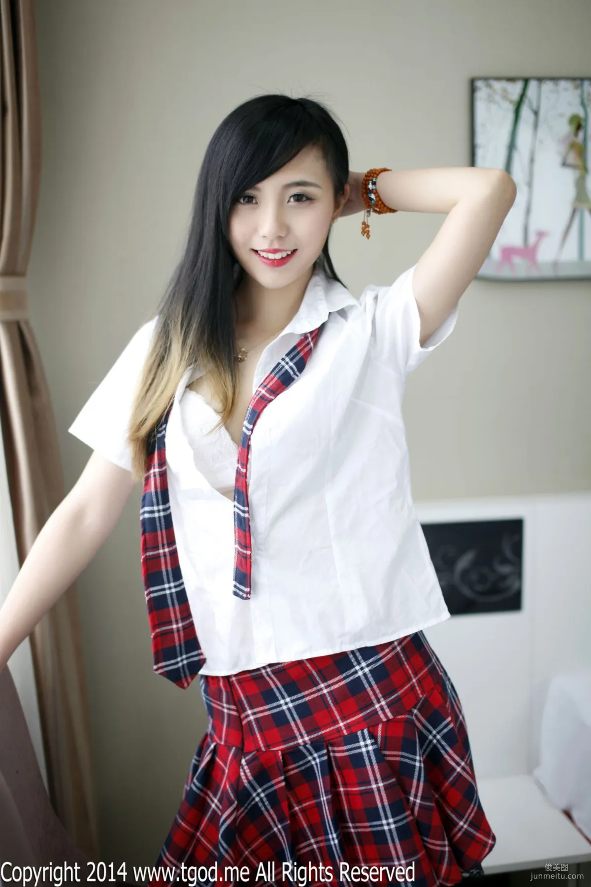 Xie Chenzhuo, The Temptation of Christmas Eve School Uniform [TGOD] Photo Set photo 28