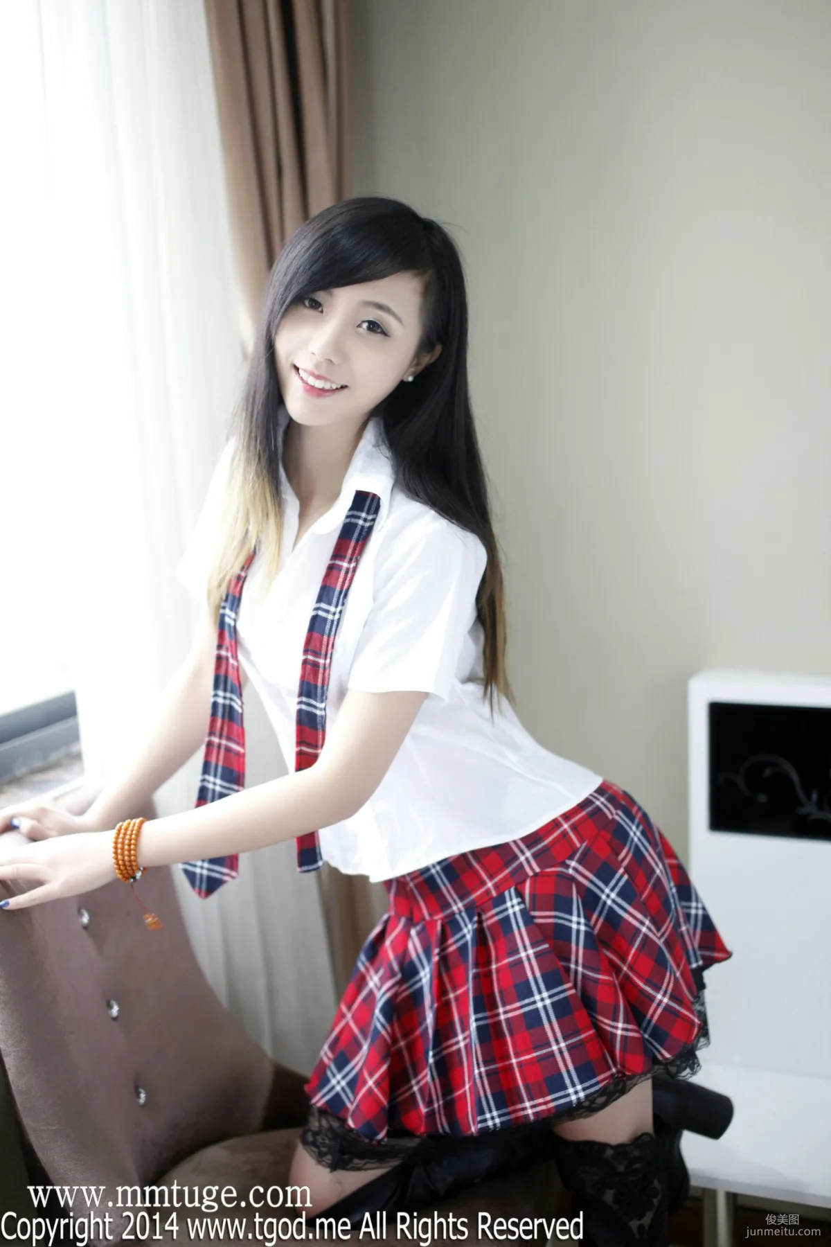 Xie Chenzhuo, The Temptation of Christmas Eve School Uniform [TGOD] Photo Set photo 9
