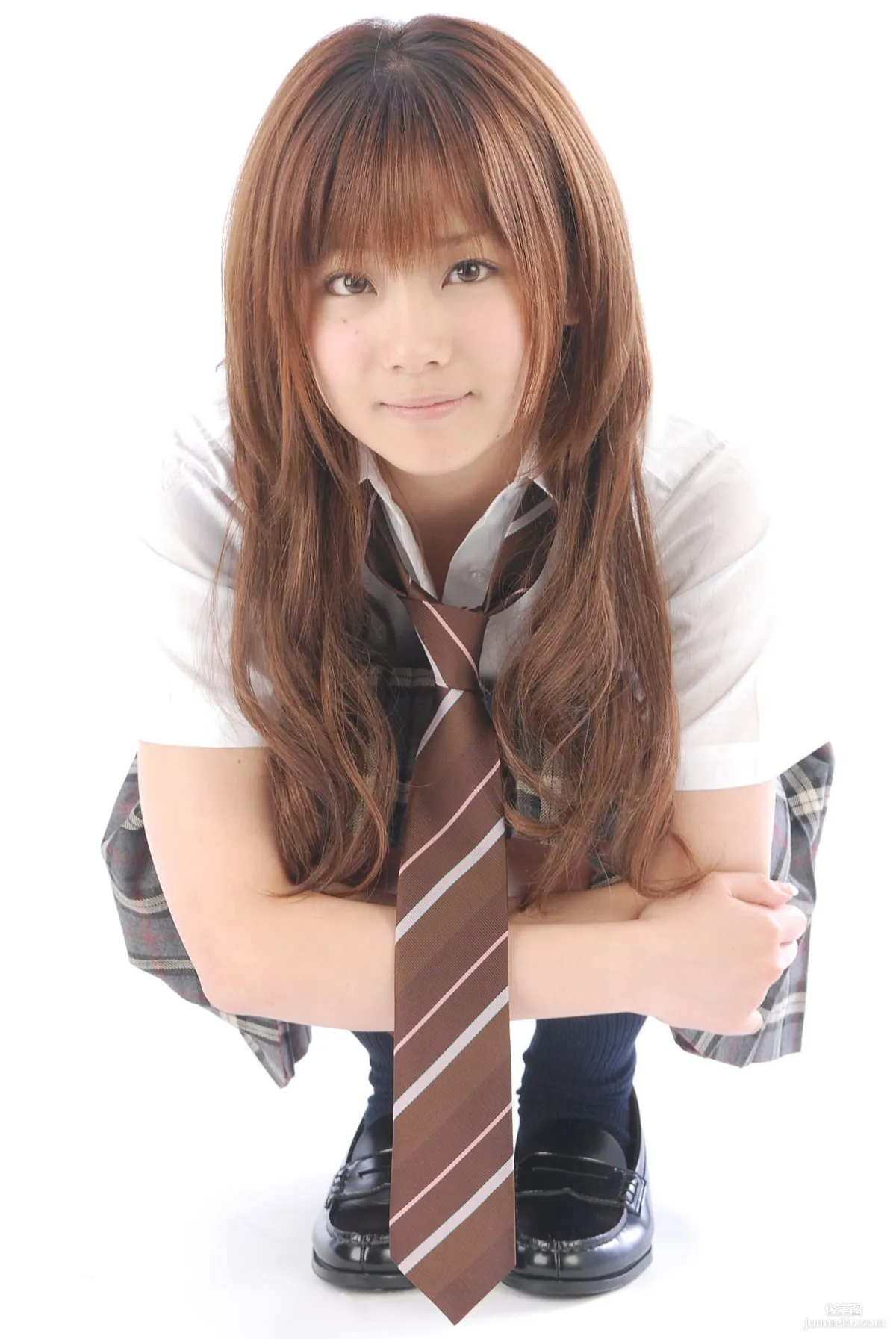 [BWH] BWH0138 Satomi Shigemori Satomi Shigemori School Uniform Studio Shoot Photo Set photo 5