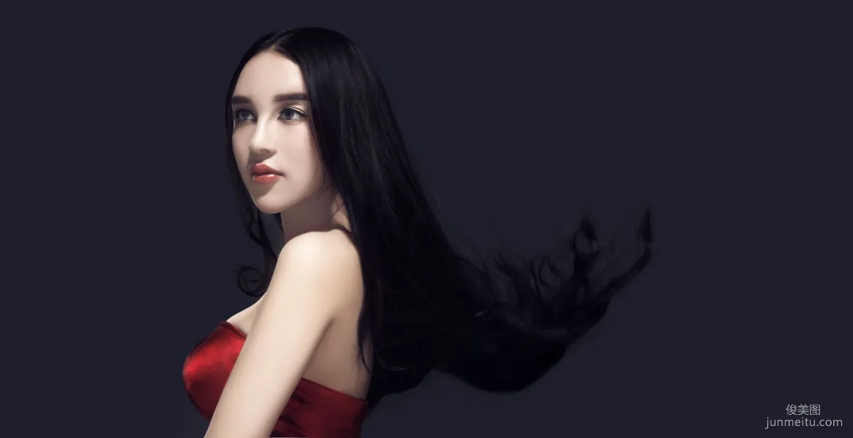 Mixed-Race Beauty Model Shi Yiyi Studio Shoot Photo Set photo 7