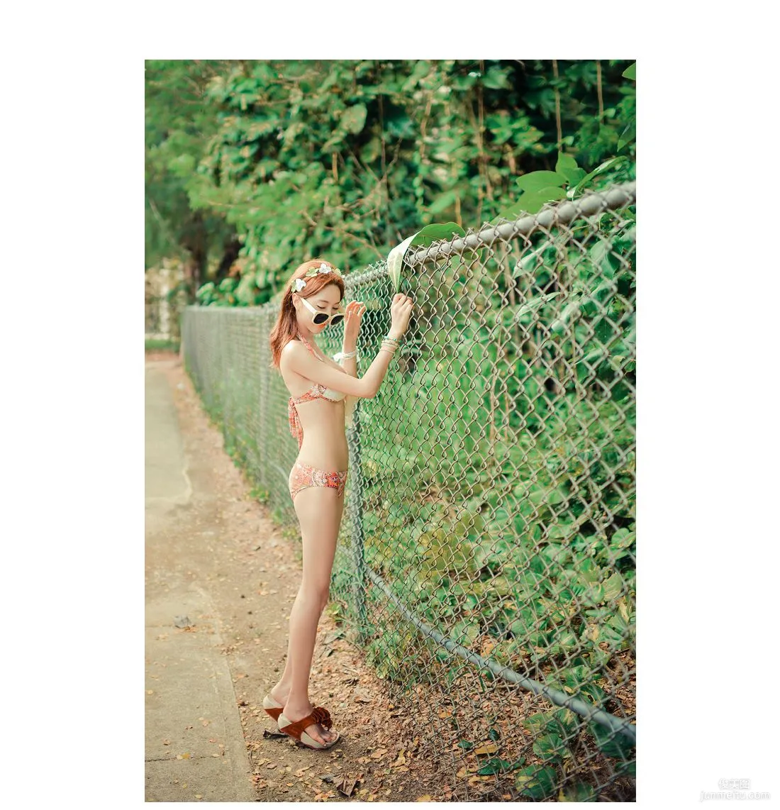 Korean Bongjashop Model Outdoor Shoot Big Collection photo 72