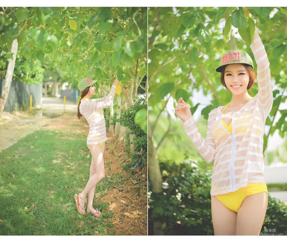 Korean Bongjashop Model Outdoor Shoot Big Collection photo 161