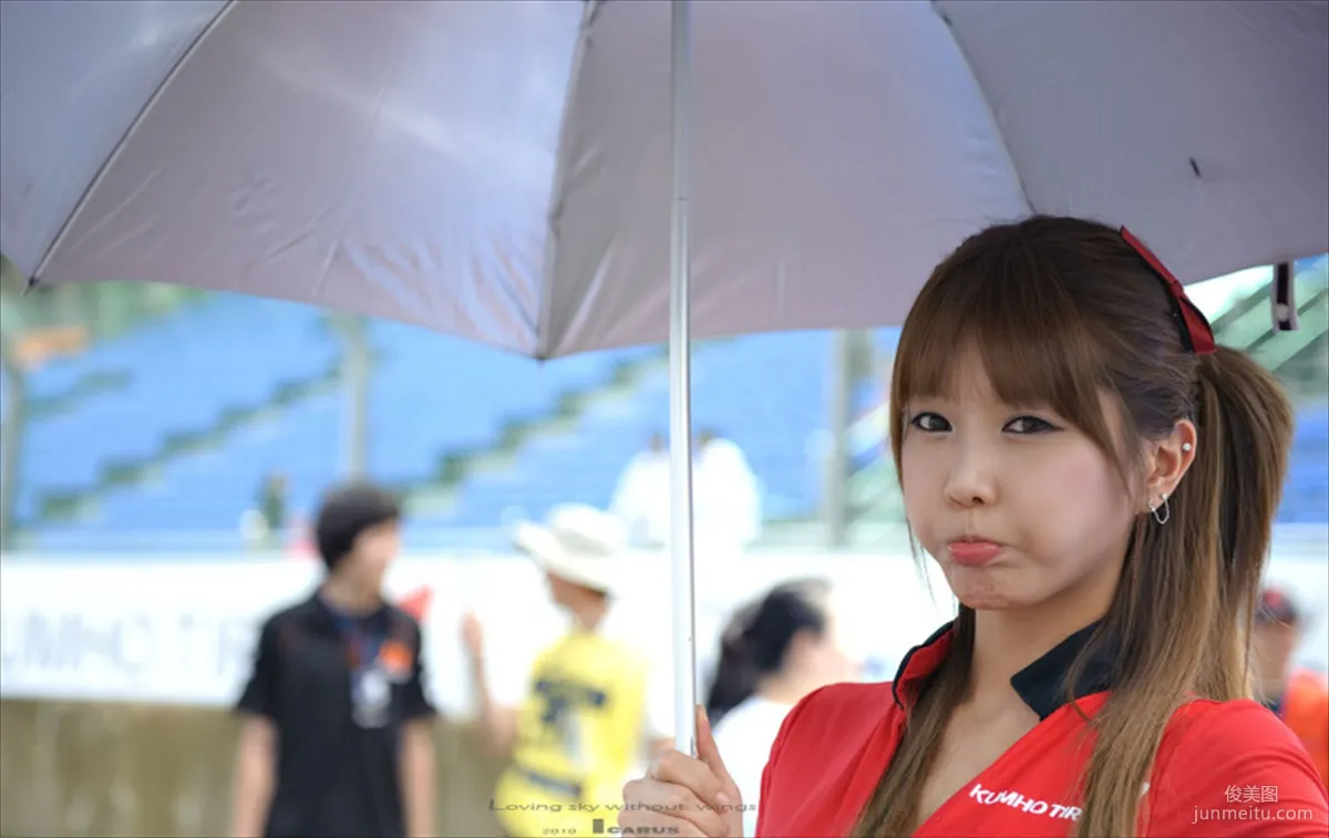 Race Queen Heo Yun Mi, Red Clothes Tight Pants Series HD Set photo 34