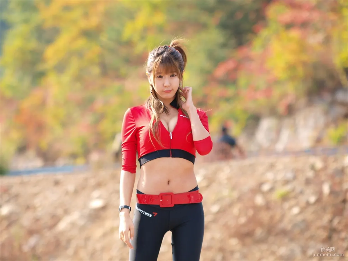 Race Queen Heo Yun Mi, Red Clothes Tight Pants Series HD Set photo 96