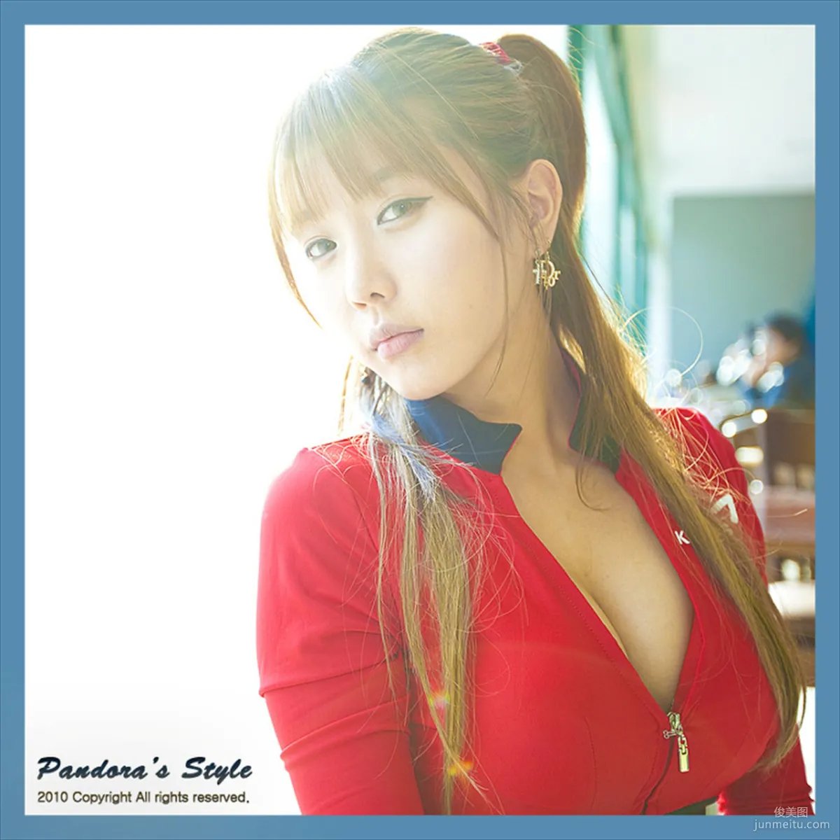 Race Queen Heo Yun Mi, Red Clothes Tight Pants Series HD Set photo 24