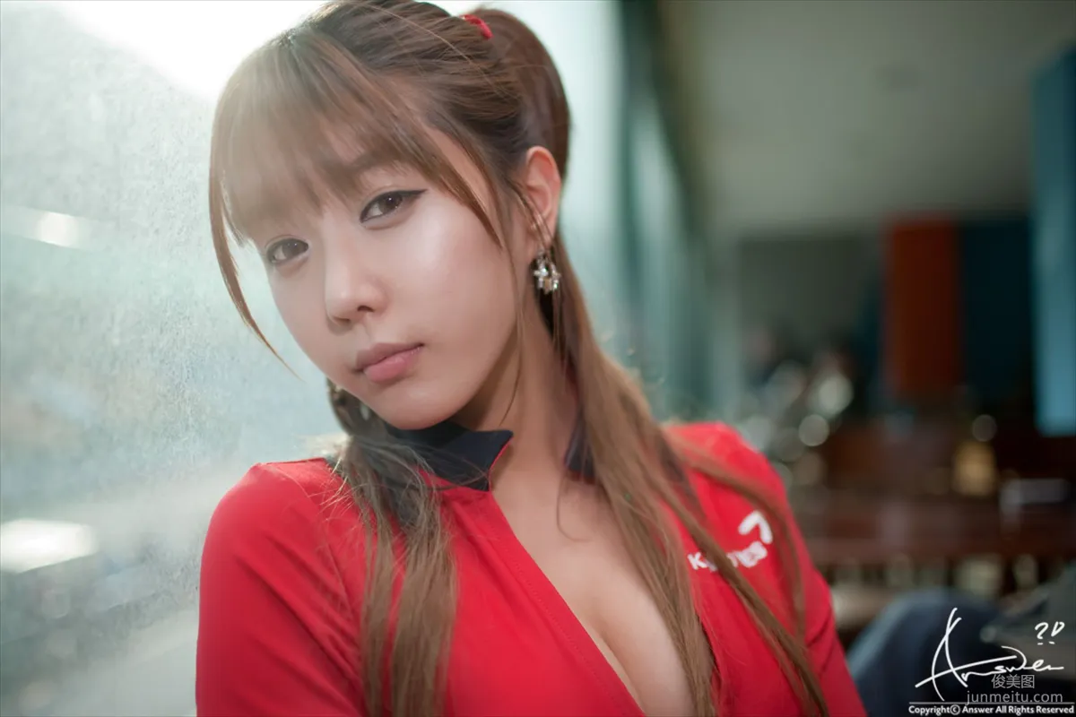 Race Queen Heo Yun Mi, Red Clothes Tight Pants Series HD Set photo 89